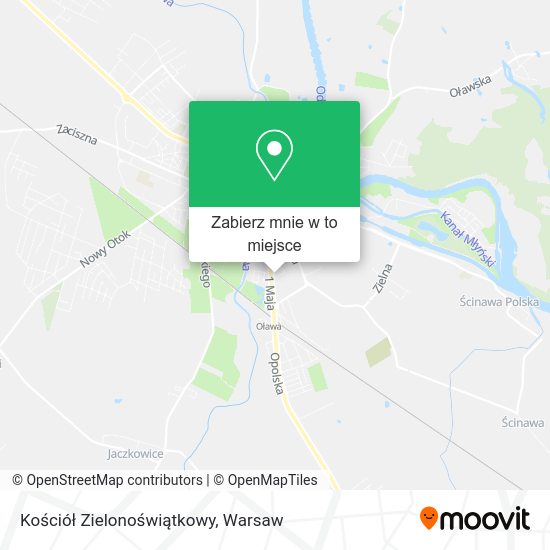 Mapa Kościół Zielonoświątkowy