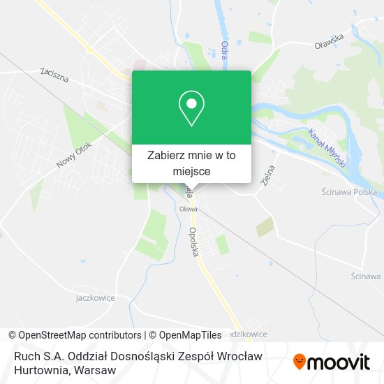 Mapa Ruch S.A. Oddział Dosnośląski Zespół Wrocław Hurtownia