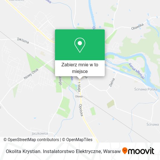 Mapa Okolita Krystian. Instalatorstwo Elektryczne