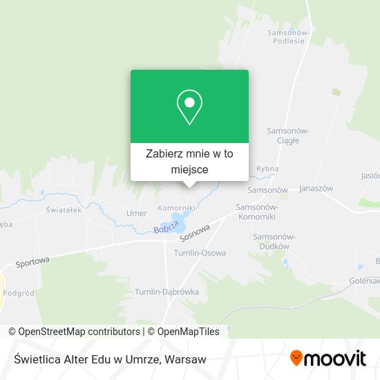 Mapa Świetlica Alter Edu w Umrze