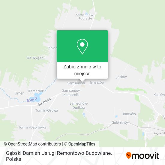 Mapa Gębski Damian Usługi Remontowo-Budowlane