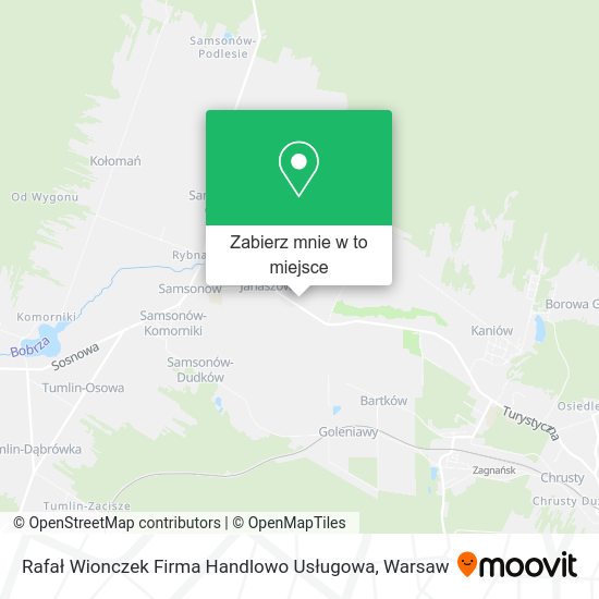 Mapa Rafał Wionczek Firma Handlowo Usługowa