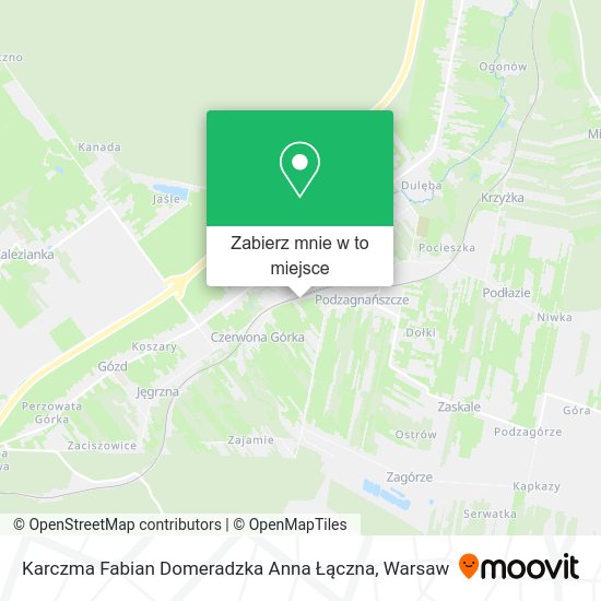 Mapa Karczma Fabian Domeradzka Anna Łączna