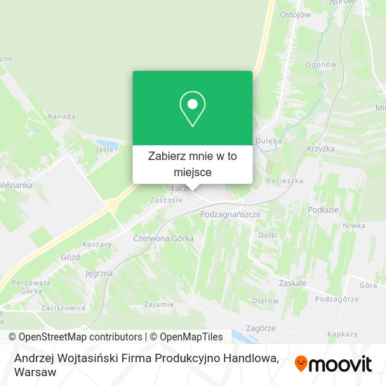 Mapa Andrzej Wojtasiński Firma Produkcyjno Handlowa