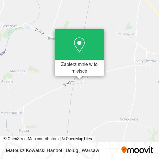 Mapa Mateusz Kowalski Handel i Usługi