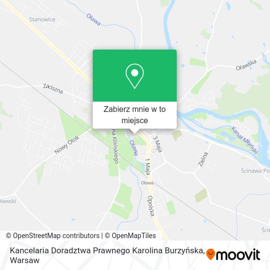 Mapa Kancelaria Doradztwa Prawnego Karolina Burzyńska