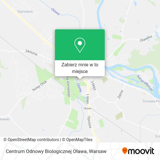 Mapa Centrum Odnowy Biologicznej Oława