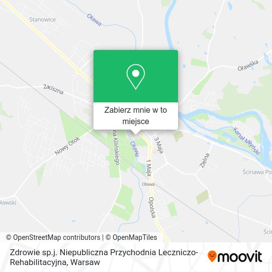 Mapa Zdrowie sp.j. Niepubliczna Przychodnia Leczniczo-Rehabilitacyjna