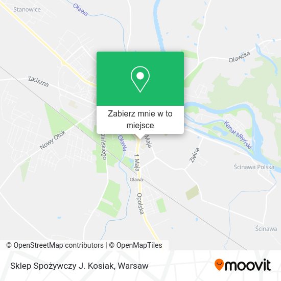 Mapa Sklep Spożywczy J. Kosiak