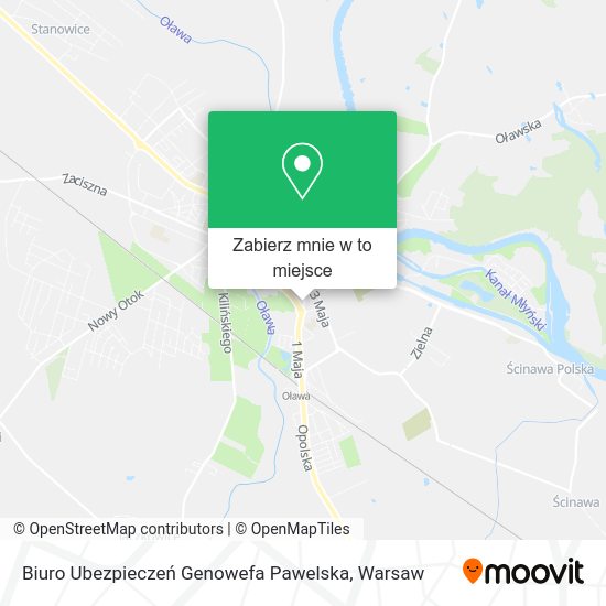 Mapa Biuro Ubezpieczeń Genowefa Pawelska