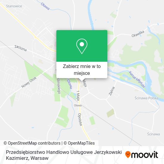 Mapa Przedsiębiorstwo Handlowo Usługowe Jerzykowski Kazimierz