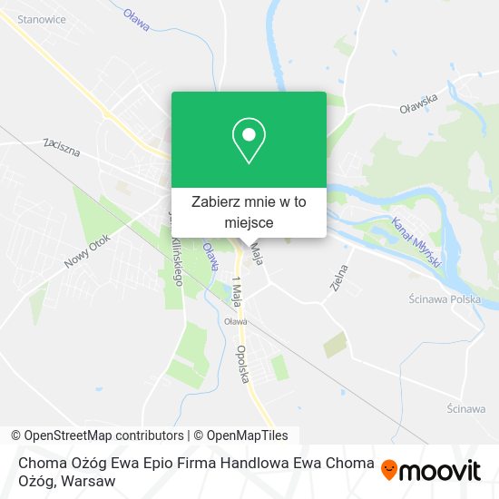 Mapa Choma Ożóg Ewa Epio Firma Handlowa Ewa Choma Ożóg