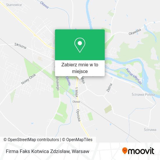 Mapa Firma Faks Kotwica Zdzisław