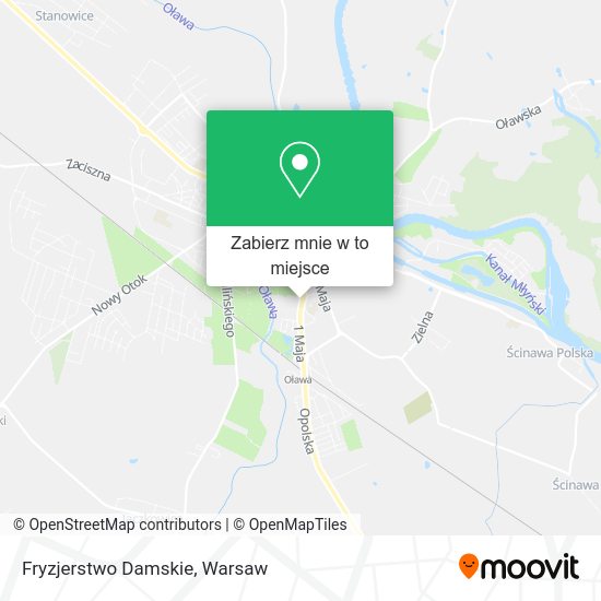 Mapa Fryzjerstwo Damskie