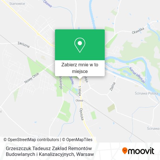 Mapa Grzeszczuk Tadeusz Zakład Remontów Budowlanych i Kanalizacyjnych