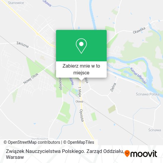 Mapa Związek Nauczycielstwa Polskiego. Zarząd Oddziału