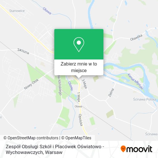 Mapa Zespół Obsługi Szkół i Placówek Oświatowo - Wychowawczych