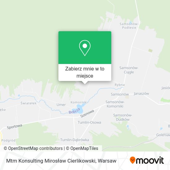 Mapa Mtm Konsulting Mirosław Cierlikowski