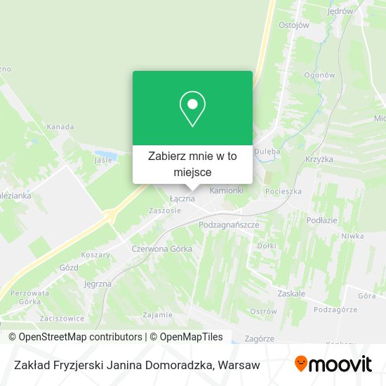 Mapa Zakład Fryzjerski Janina Domoradzka