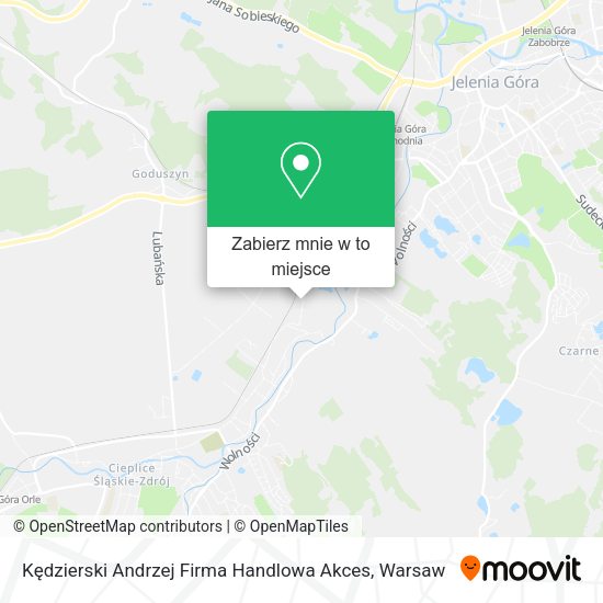 Mapa Kędzierski Andrzej Firma Handlowa Akces