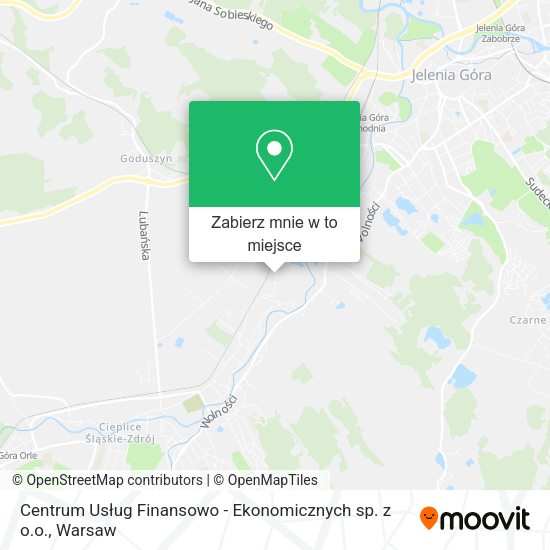 Mapa Centrum Usług Finansowo - Ekonomicznych sp. z o.o.