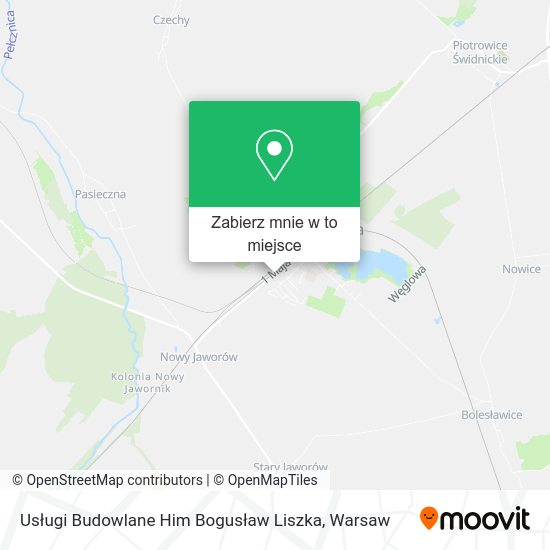 Mapa Usługi Budowlane Him Bogusław Liszka