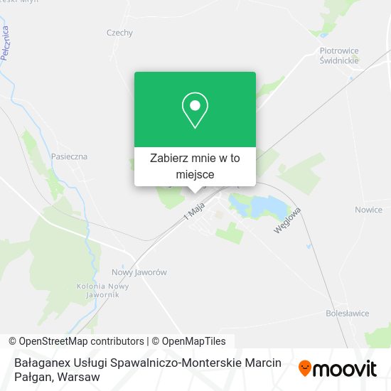 Mapa Bałaganex Usługi Spawalniczo-Monterskie Marcin Pałgan