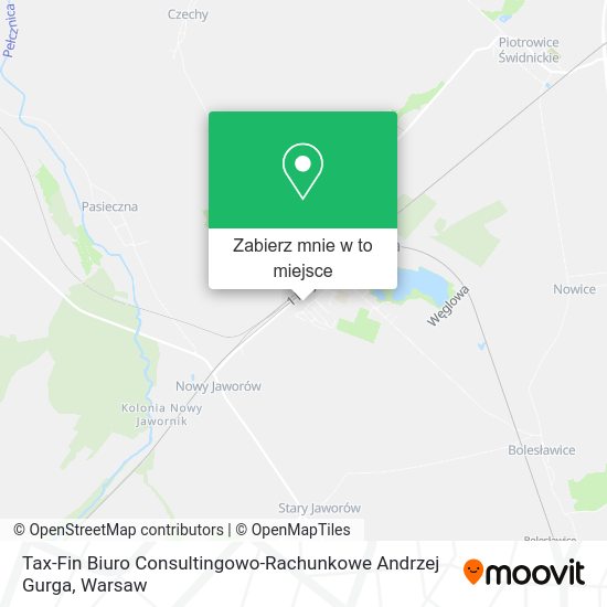 Mapa Tax-Fin Biuro Consultingowo-Rachunkowe Andrzej Gurga