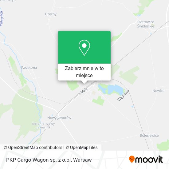 Mapa PKP Cargo Wagon sp. z o.o.