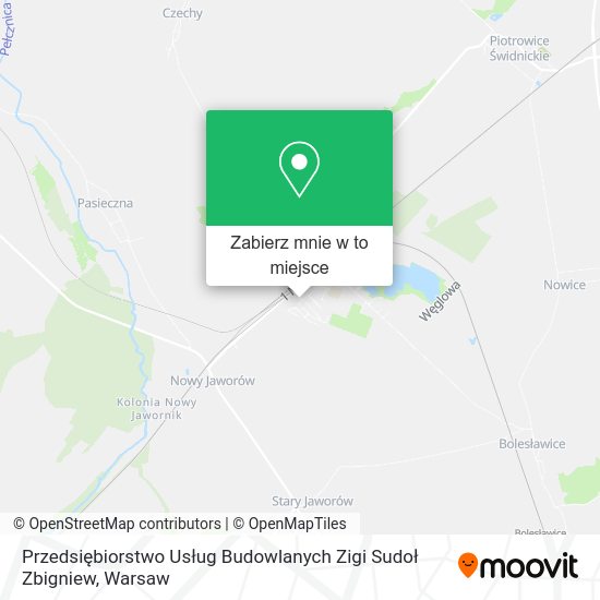 Mapa Przedsiębiorstwo Usług Budowlanych Zigi Sudoł Zbigniew