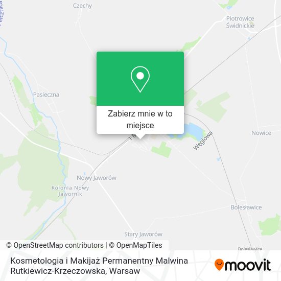 Mapa Kosmetologia i Makijaż Permanentny Malwina Rutkiewicz-Krzeczowska