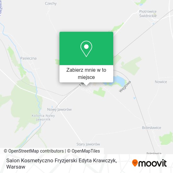 Mapa Salon Kosmetyczno Fryzjerski Edyta Krawczyk