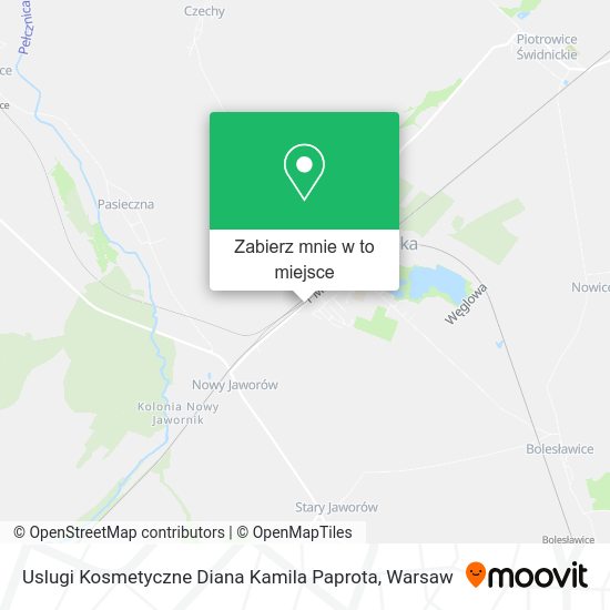 Mapa Uslugi Kosmetyczne Diana Kamila Paprota