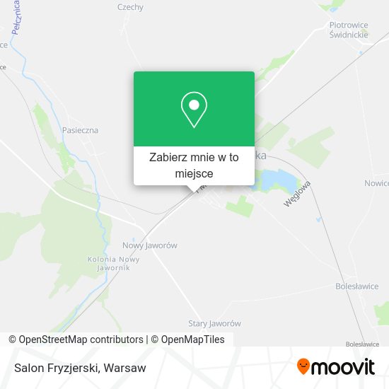 Mapa Salon Fryzjerski