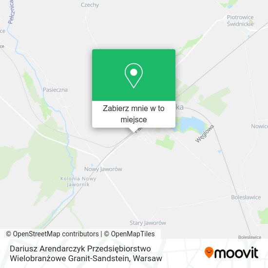 Mapa Dariusz Arendarczyk Przedsiębiorstwo Wielobranżowe Granit-Sandstein