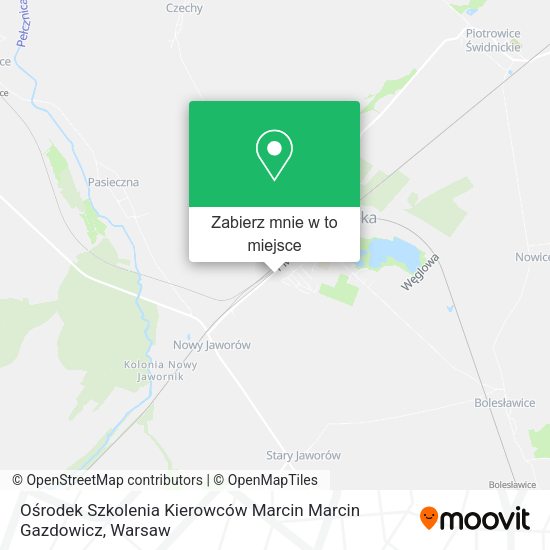 Mapa Ośrodek Szkolenia Kierowców Marcin Marcin Gazdowicz