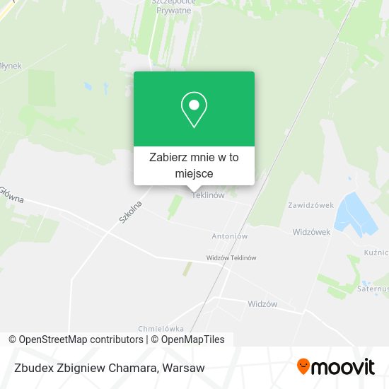 Mapa Zbudex Zbigniew Chamara