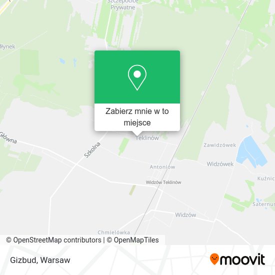 Mapa Gizbud