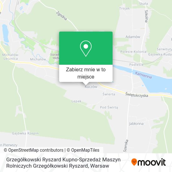 Mapa Grzegółkowski Ryszard Kupno-Sprzedaż Maszyn Rolniczych Grzegółkowski Ryszard