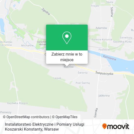 Mapa Instalatorstwo Elektryczne i Pomiary Usługi Koszarski Konstanty