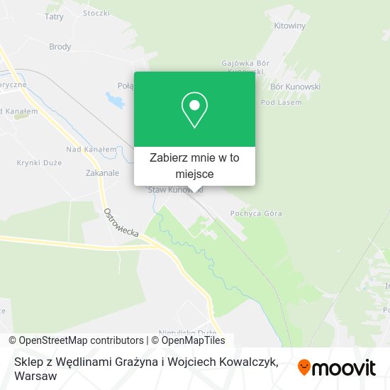 Mapa Sklep z Wędlinami Grażyna i Wojciech Kowalczyk