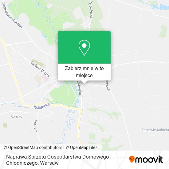 Mapa Naprawa Sprzetu Gospodarstwa Domowego i Chlodniczego