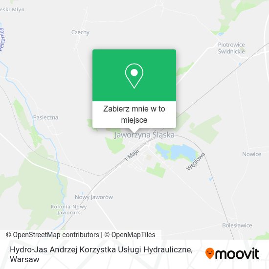 Mapa Hydro-Jas Andrzej Korzystka Usługi Hydrauliczne