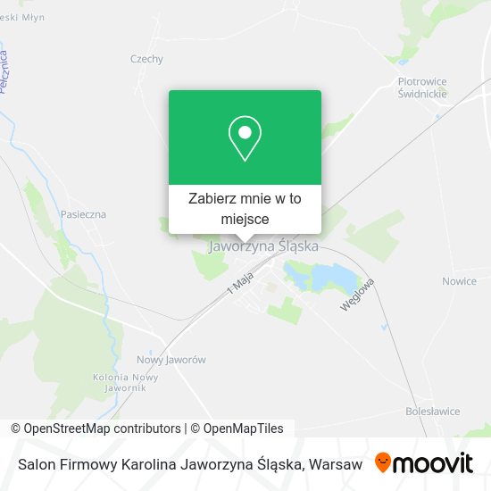 Mapa Salon Firmowy Karolina Jaworzyna Śląska