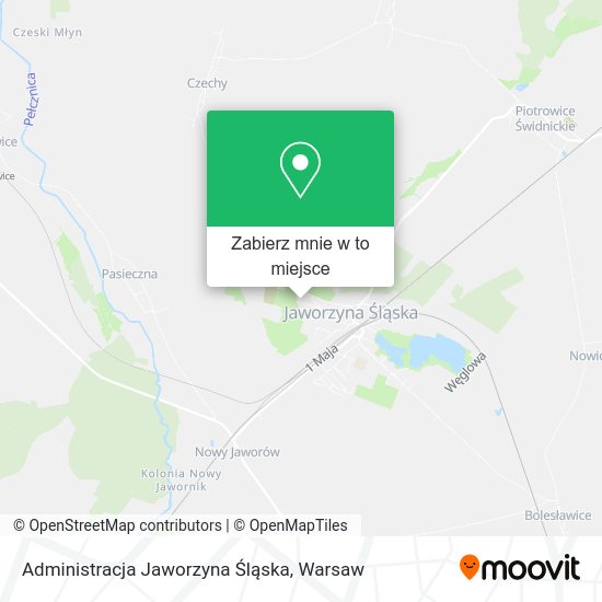 Mapa Administracja Jaworzyna Śląska