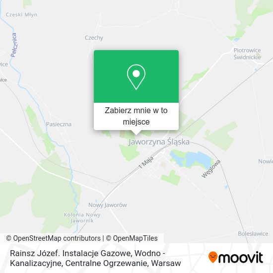 Mapa Rainsz Józef. Instalacje Gazowe, Wodno - Kanalizacyjne, Centralne Ogrzewanie