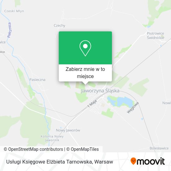 Mapa Usługi Księgowe Elżbieta Tarnowska