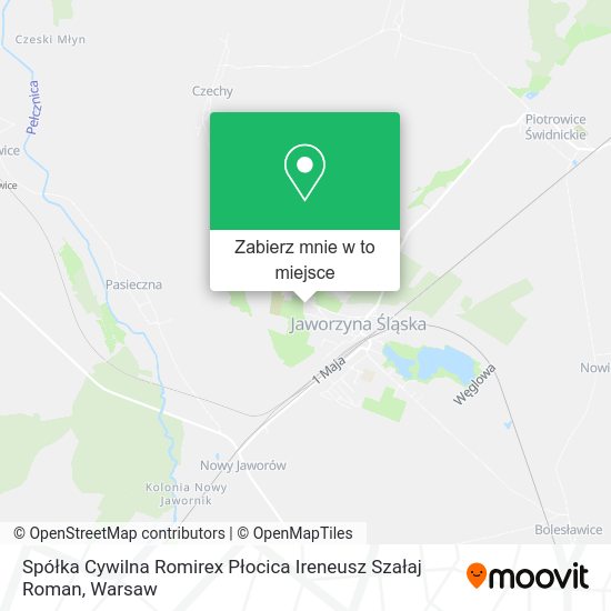 Mapa Spółka Cywilna Romirex Płocica Ireneusz Szałaj Roman