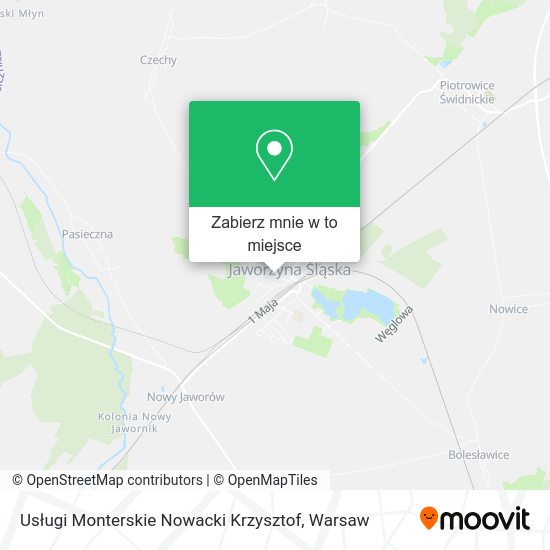 Mapa Usługi Monterskie Nowacki Krzysztof