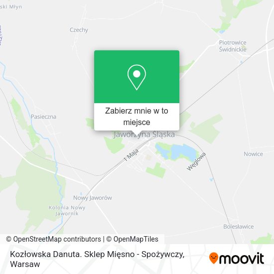 Mapa Kozłowska Danuta. Sklep Mięsno - Spożywczy